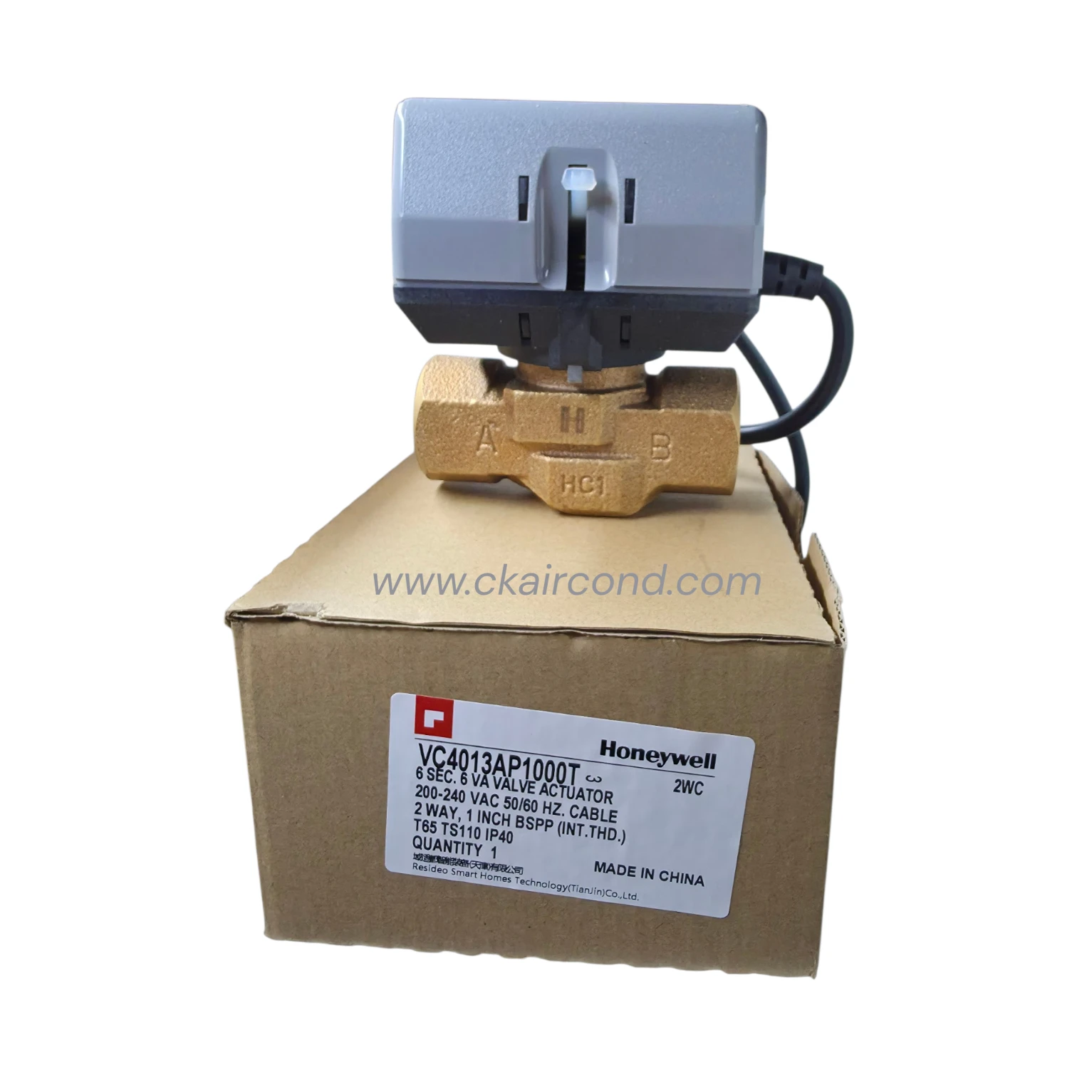 Honeywell VC4013AP1000T วาล์ว 2 Way 1" Electric Return 220V - Image 2