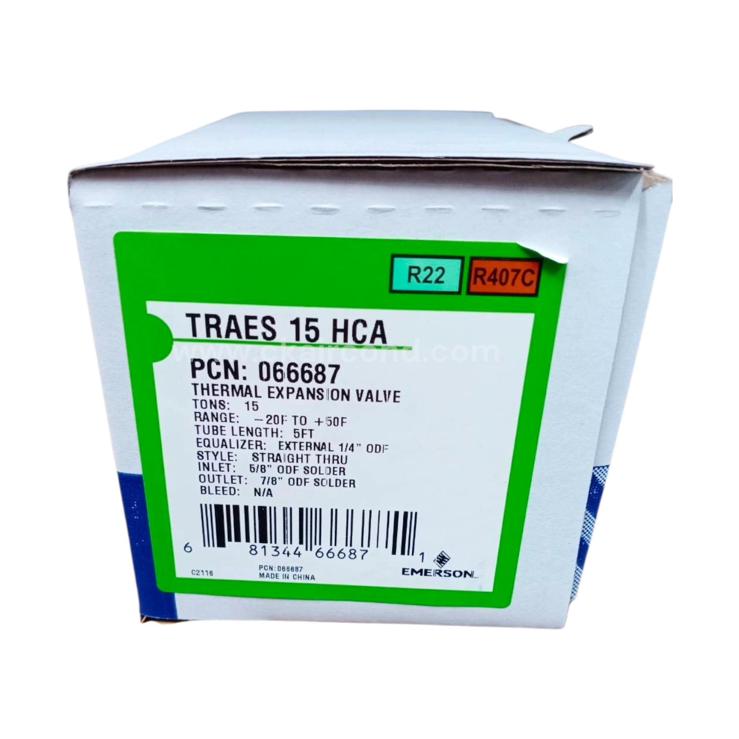 TRAES 15 HCA เอ็กซ์แพนชันวาล์ว R22/R407C 15 ตัน Emerson - Image 8