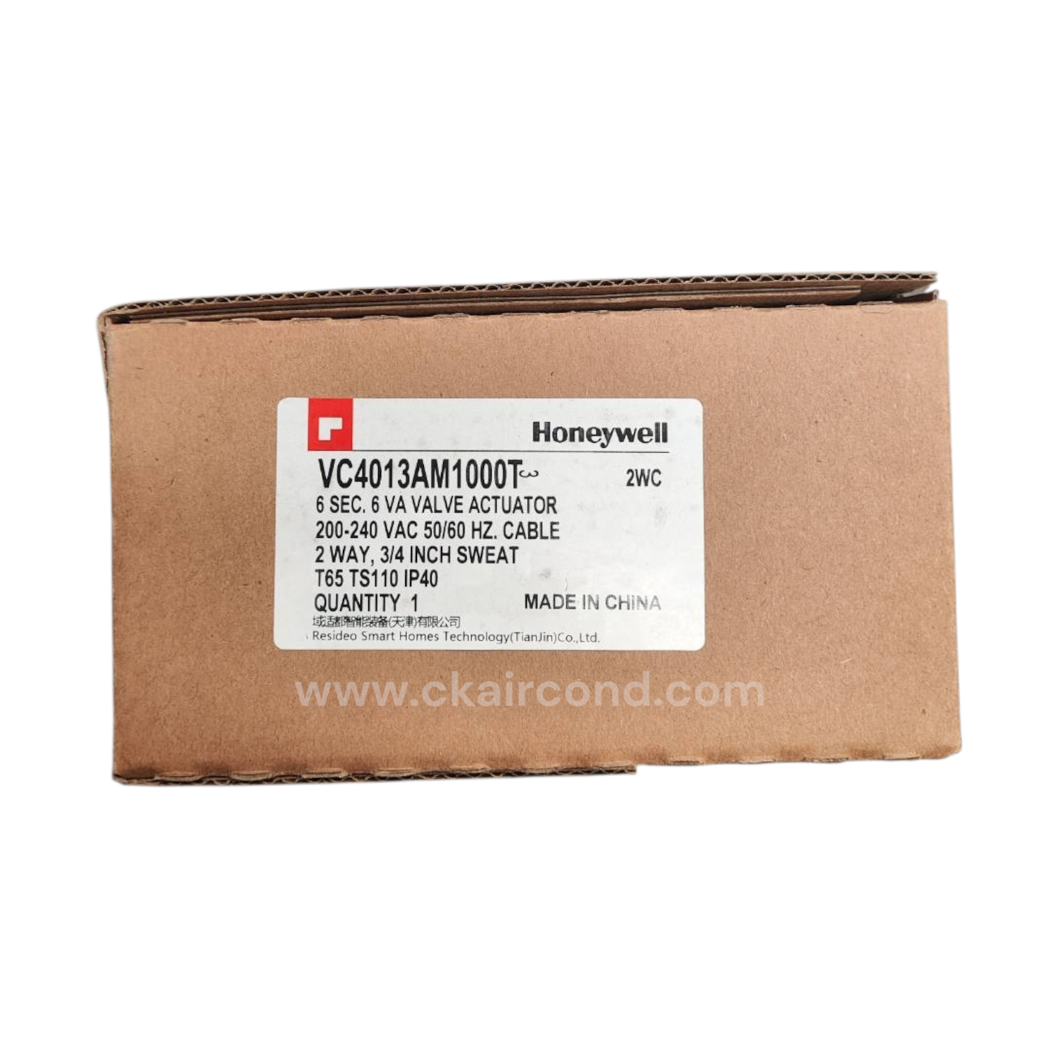 VC4013AM1000T ขนาด 3/4" แบบเชื่อมพร้อมประแจขันไส้วาล์ว 2 Way - Image 6