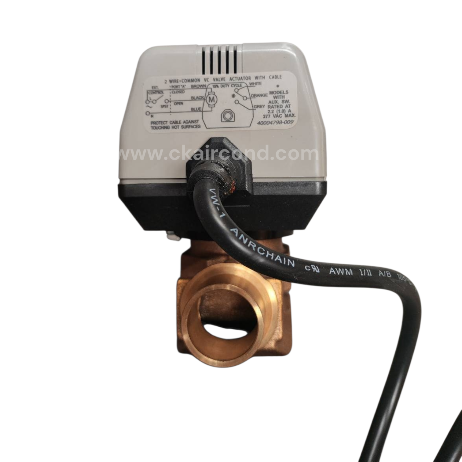 VC4013AM1000T ขนาด 3/4" แบบเชื่อมพร้อมประแจขันไส้วาล์ว 2 Way - Image 9