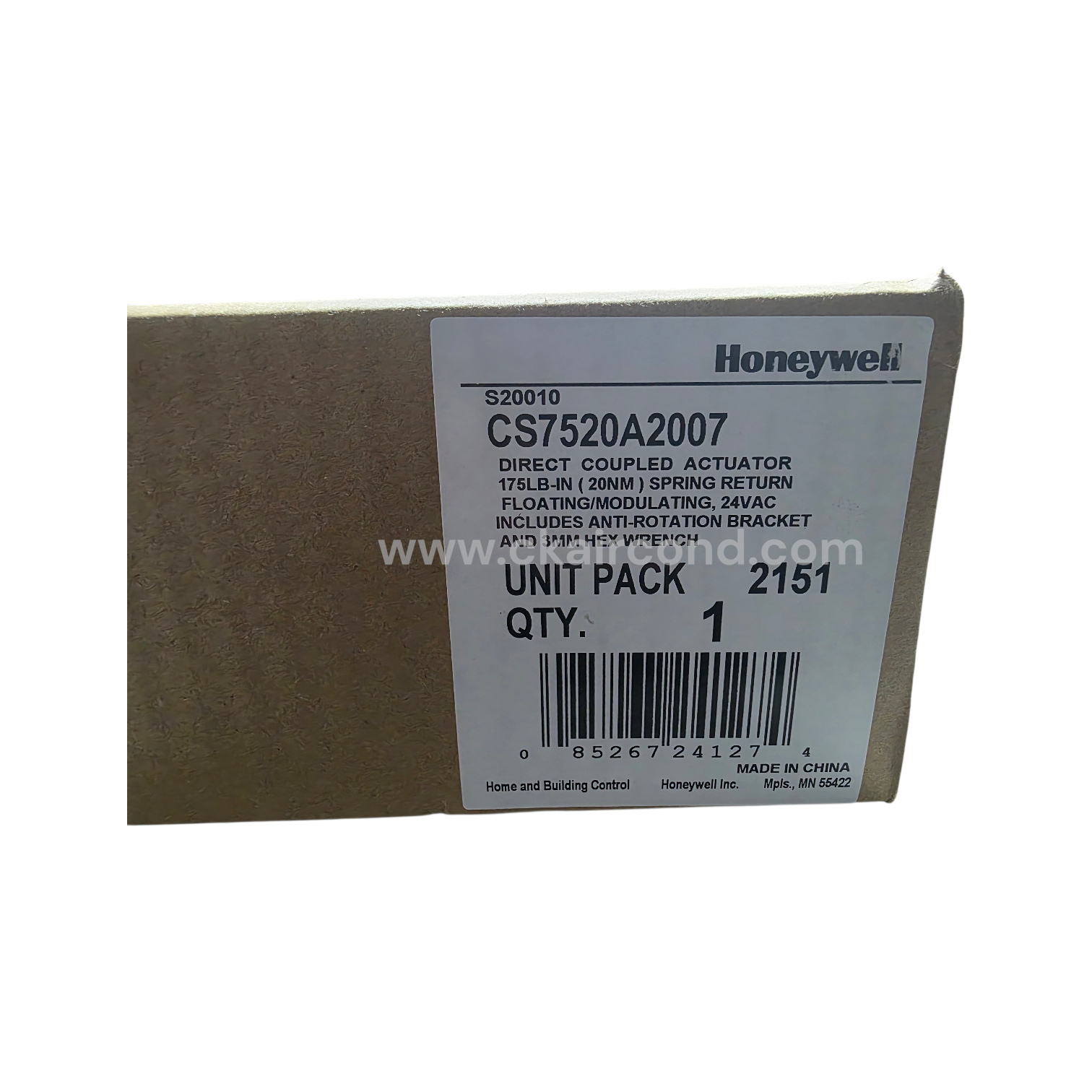 CS7520A2007 Damper Actuator (Spring Return) – 20Nm - Image 7