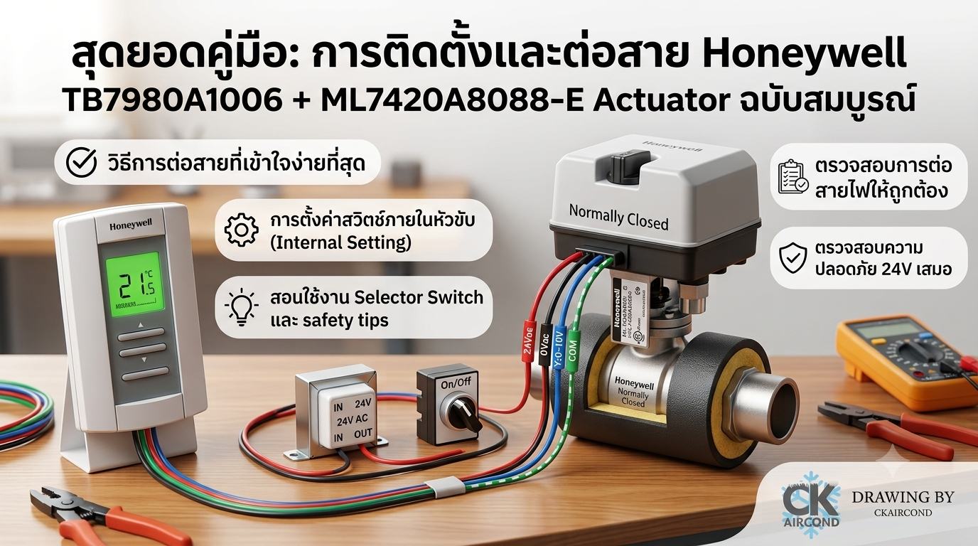 วงจรหัวขับวาล์ว Honeywell