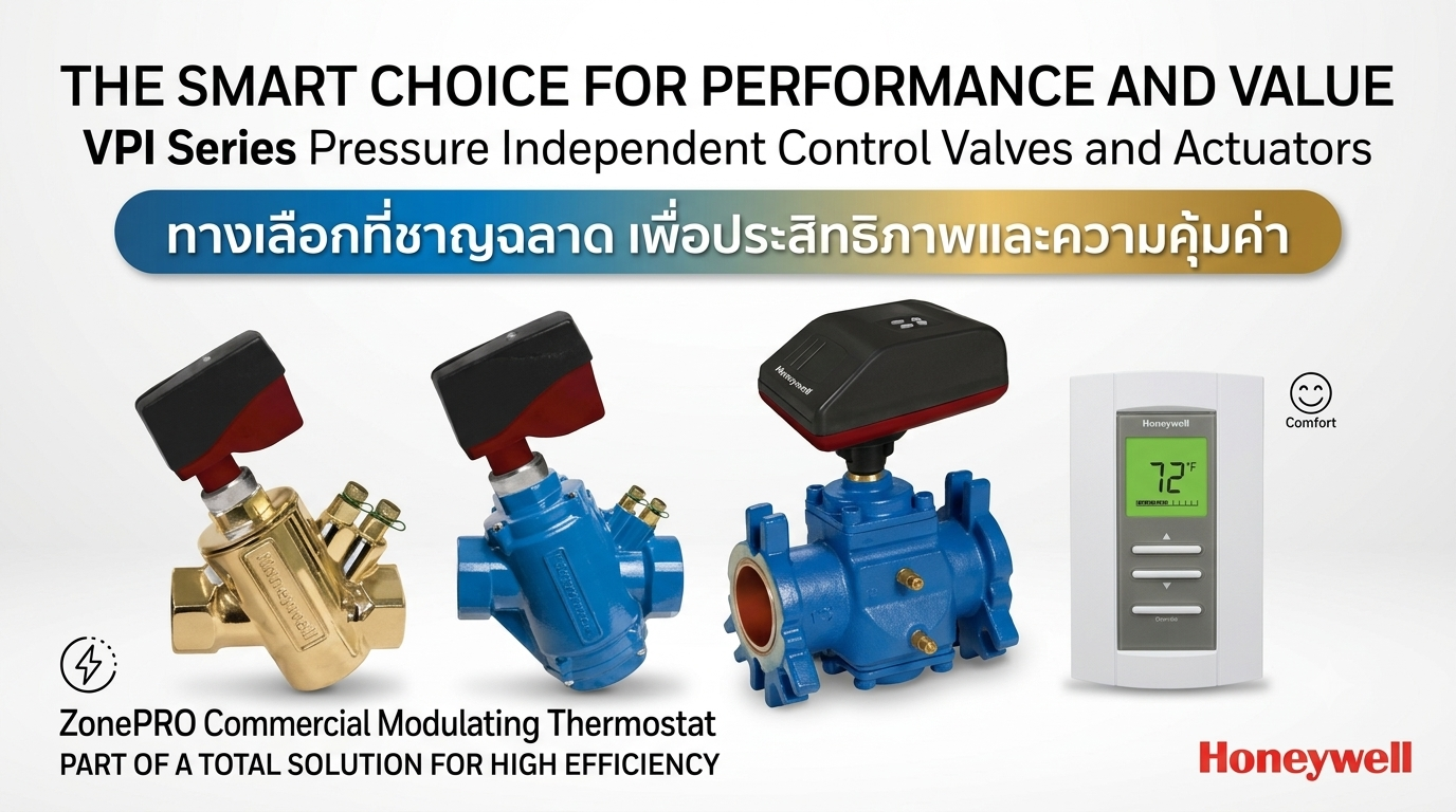 รวมวงจรการต่อใช้งานหัวขับวาล์ว Honeywell